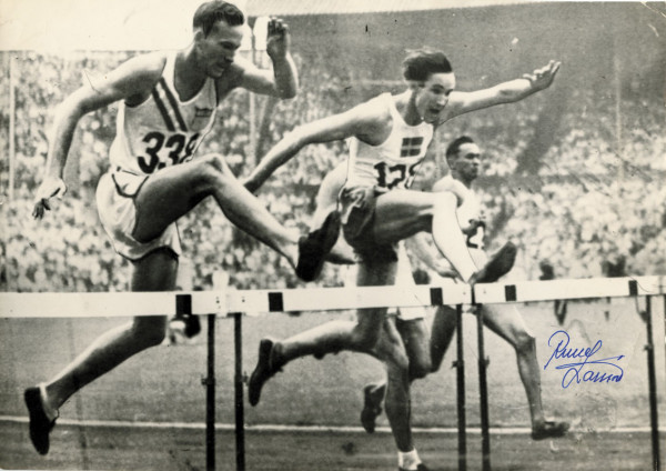 Larsson,Carl Rune: Olympic Games 1948 Athletics Autograph Pressfoto