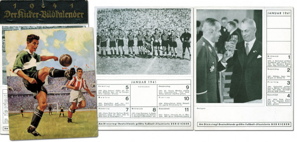 German Football Calender 1940 from Kicker