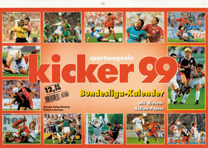 Deutscher Fußball-Kalender Kicker 1999