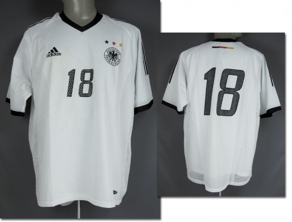 match worn football shirt Germany 2002