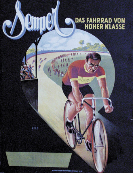Semper. Das Fahrrad von hoher Klasse, Plakat - Radsport