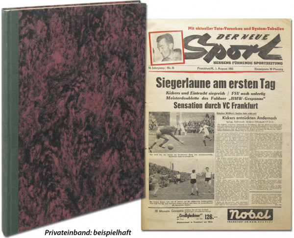 Der neue Sport 1955 : 1/2 Jg. Nr.31-52 komplett