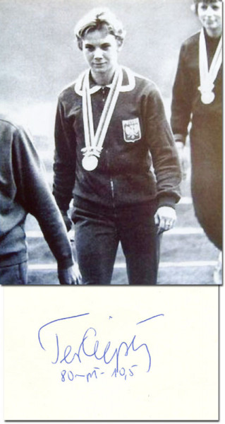 Cieply, Teresa (Ciepla): Olympic Games 1964 Autograph Athletics CSSR