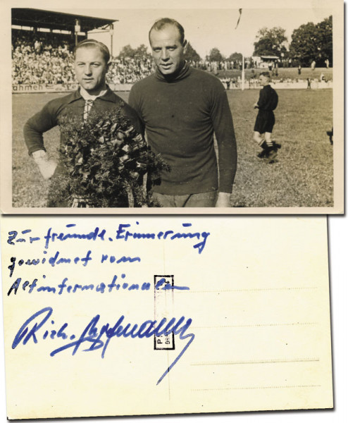 Hofmann, Richard: s/w-Foto mit Originalwidmung