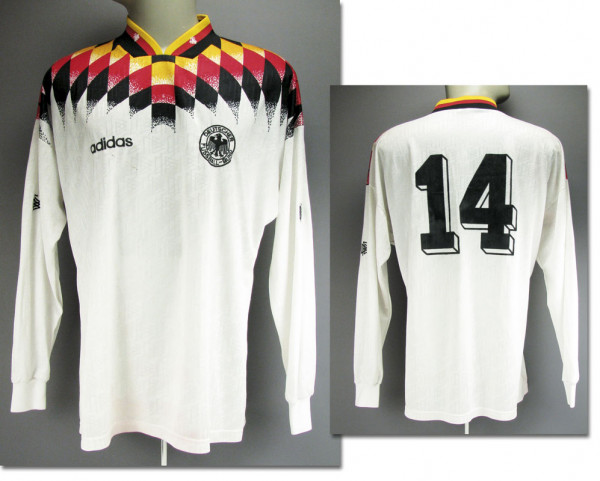 match worn football shirt +shorts Germany 1994/95