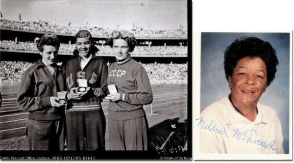 McDaniel, Mildred: Olympic Games 1956 Athletics Autograph USA