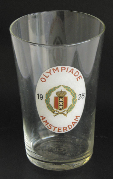 Olympic Games Amsterdam 1928. Commeotaive Glass
