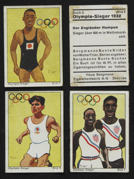 Olympic Games 1932. 4 German Stickers