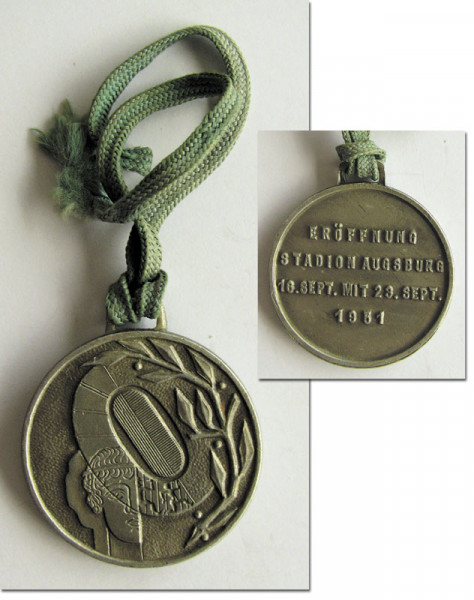 FCA Augsburg Commemortive Stadium medal 1951