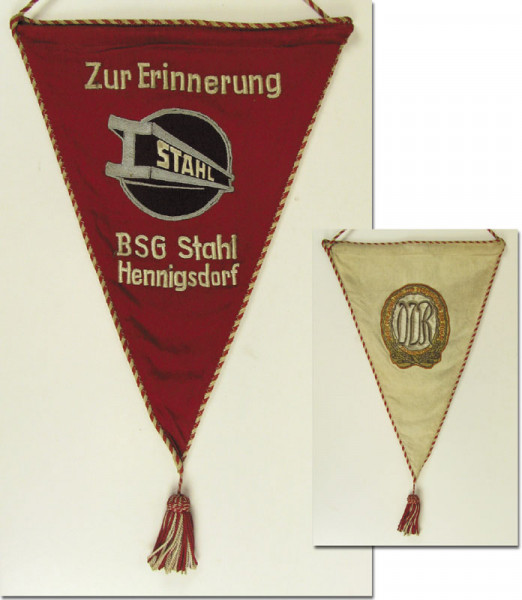 GDR Football Pennant Stahl Henningsdorf 1972