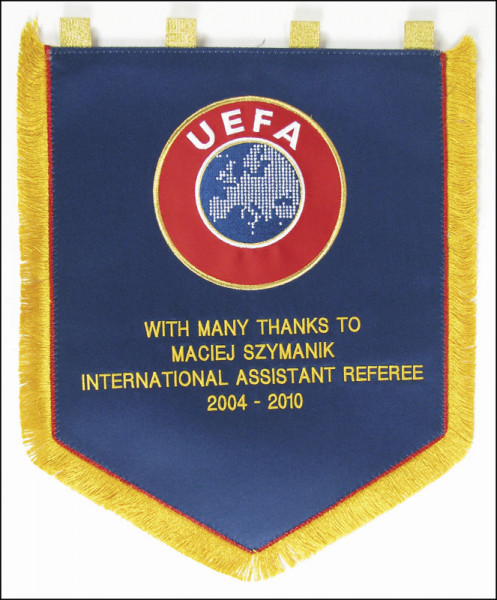 Official UEFA Pennant 2010 Farewall Poland Refere