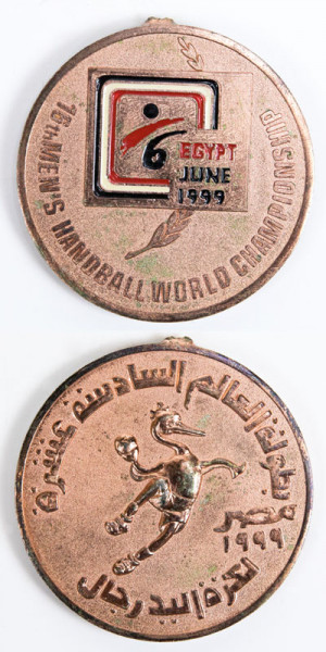 Handball medal World Championships 1999 Egypt