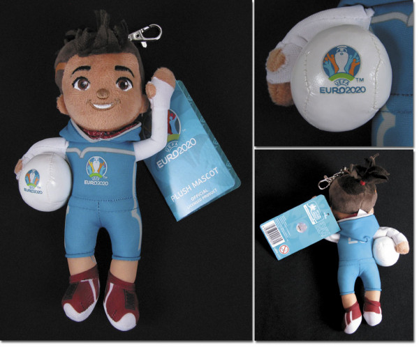 FIFA Euro Cup 2020 Key Ring Mascot Fußballeuropameisterschaft