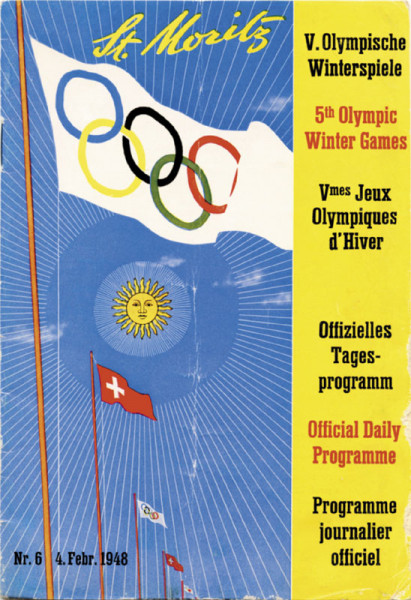 Olympic Winter Games 1948. Daily Programm St.Mori