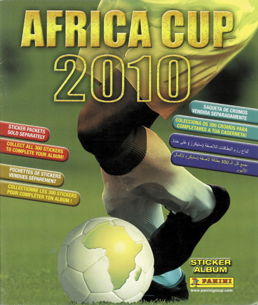 Africa Cup 2010. Panini Sticker Album