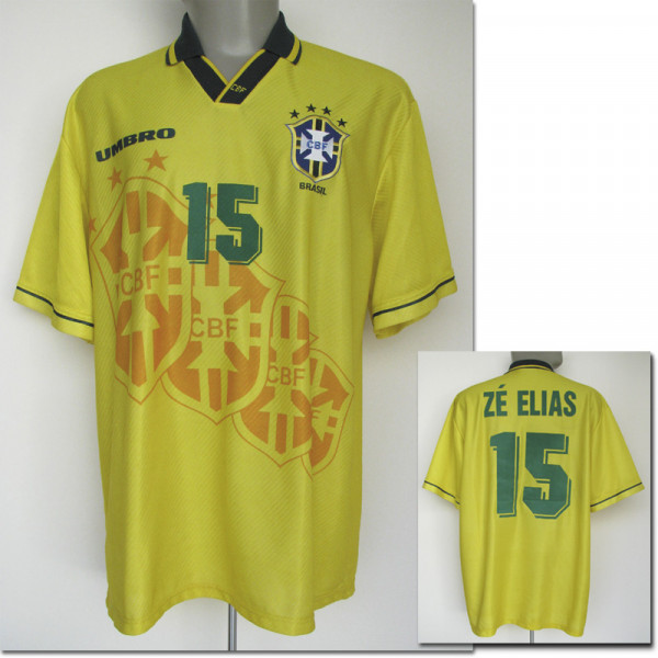 Olympics 1996 match worn football shirt Brazil