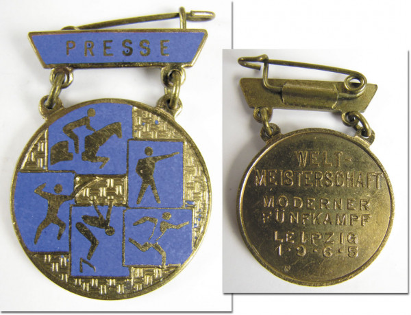 World Champion 1965 Participation badge Penthalon