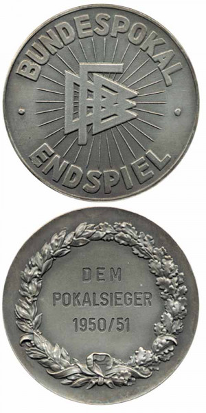 German Football Winner Medal Cup Final 1951