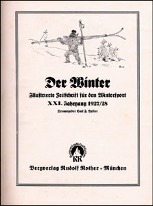 Fachblatt für Wintersport. 21. Jahrgang 1927/28 komplett gebunden.