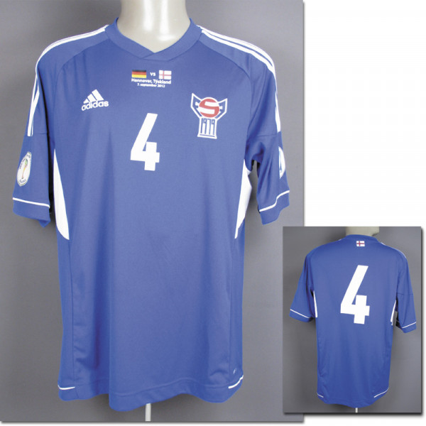 World Cup 2014 match worn football shirt Faroe Is