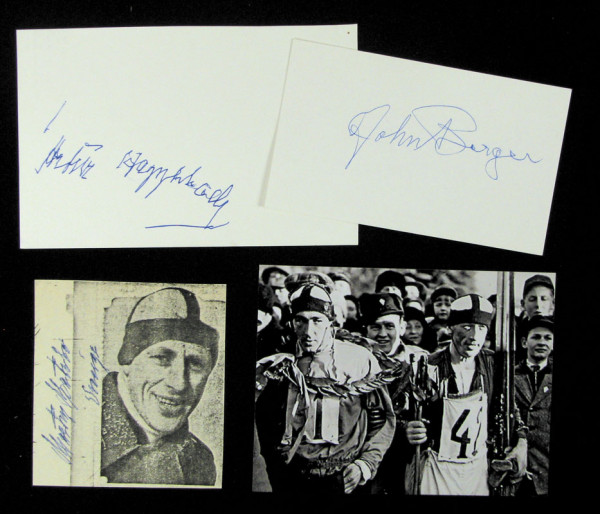 Skilanglauf Schweden OSW1936: Olympic Games 1936 Autograph Crosscountry Sweden