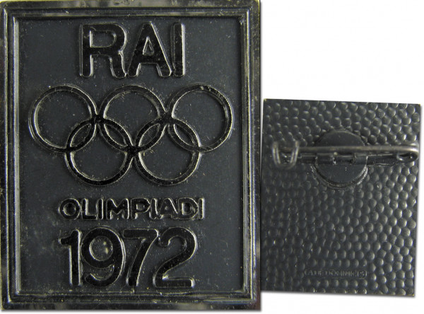 Olympic Games 1972 Pin badge Italy Broadcasting