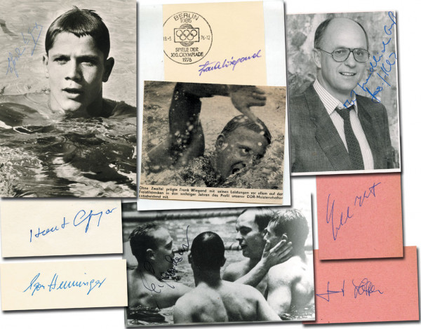 Deutschland OSS1964 Staffeln Schwimmen: Olympic Games 1964 Autograoh swimming Germany