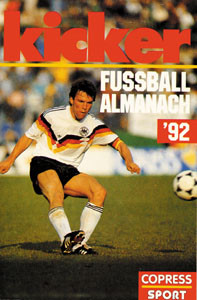 Kicker Fußball Almanach 1992.