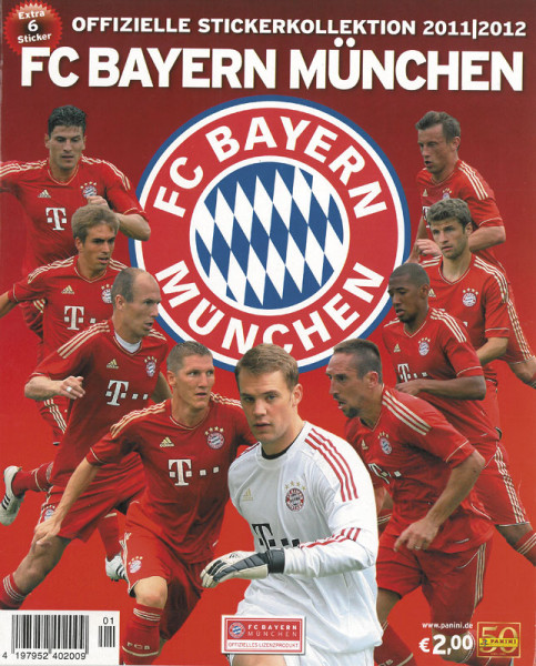 Sammelbilder-Panini - Die offizielle Stickerkollektion FC Bayern München 2011/2012.