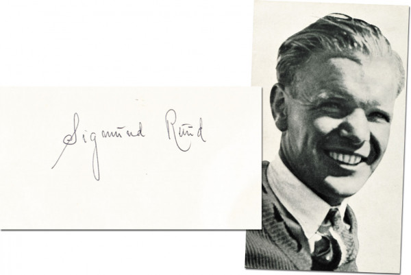 Ruud, Sigmund: Olympic games 1936. Autograph skijumping Norway