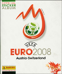 UEFA Euro 2008. Austria-Switzerland. Official Sticker Album.