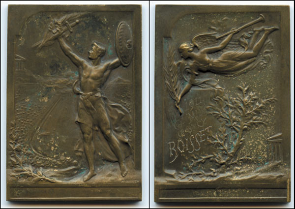 Bronzeplakette OS 1906 Athen, Bronzeplakette OS 1906