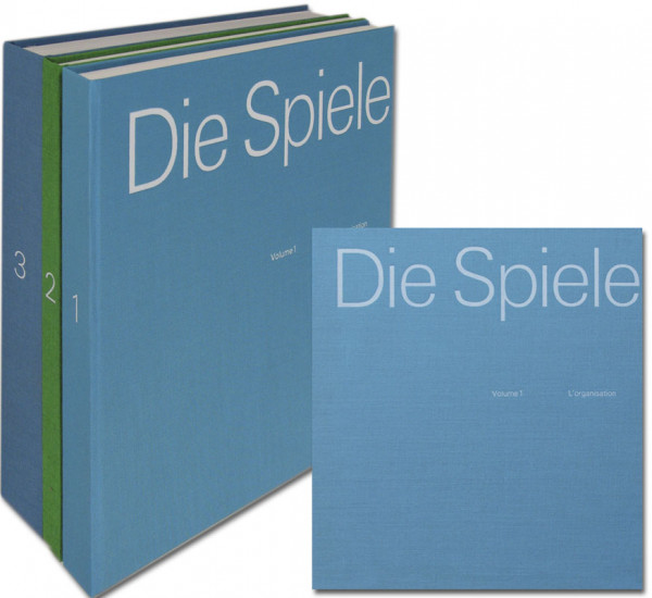 Die Spiele. 3 Bände. Band 1: L'organisation ; Band 2: Les Constructions; Band 3: Les Compétitions. F