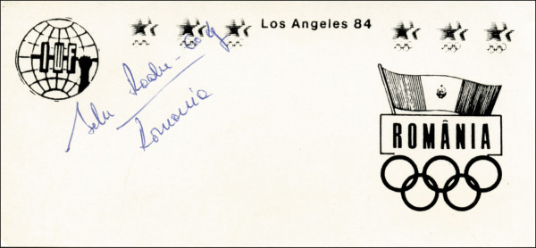 Radu, Gelu: Olympic Games 1984 Autograph Weightlifting Romani