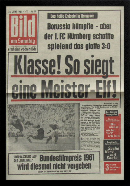 German Newspaper: „Bild am Sonntag“ 1961