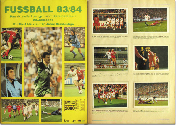 Fußball 83/84. Mit Rückblick auf 20 Jahre Bundesliga.