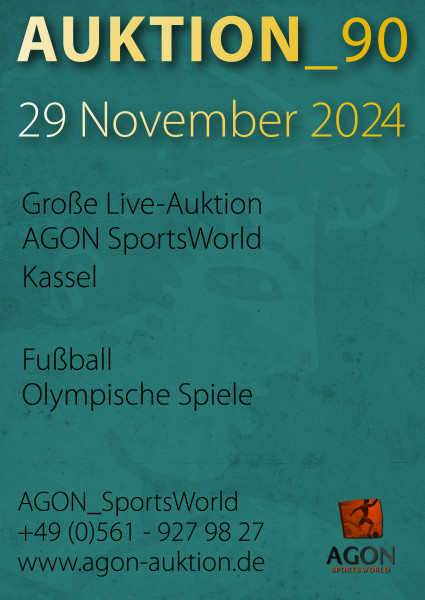 90. AGON Auktion: Auktions-Katalog: SportMemorabilia Live in Kassel