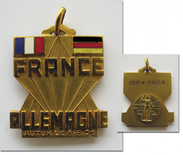 Siegermedaille Leichtatheltik Länderkampf 1874, Siegermedaille 1974