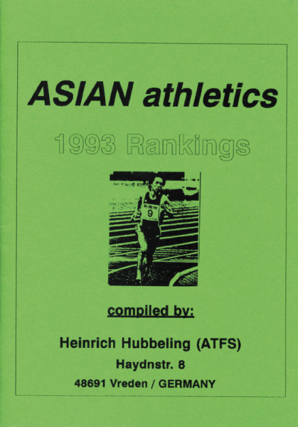 Asian Athletics 1993 Rankings