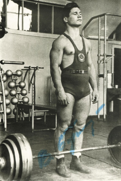 Buschujew, Wiktor: Olympic Games 1960 Autograph Weightlifting USSR