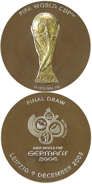 Auslosung WM-Finale. WM06. In Originaletui, Teilnehmermedaille WM2006