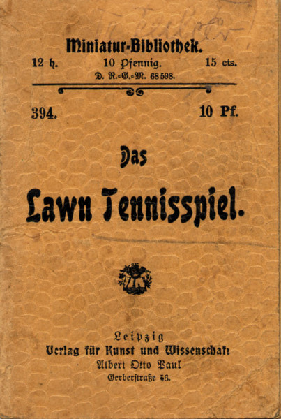 Das Lawn Tennisspiel.