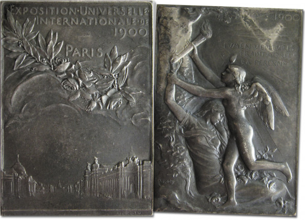 Olympic Games 1900. Official Plaque.