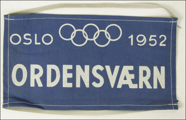 Oslo 1952 Ordensvaern, Armbinde OS1952
