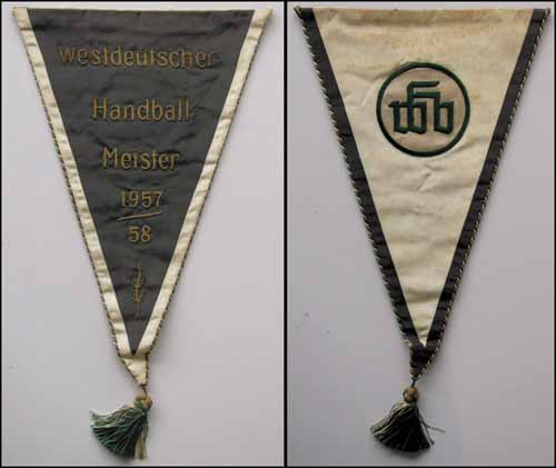 German Handball Championships Pennant 1958